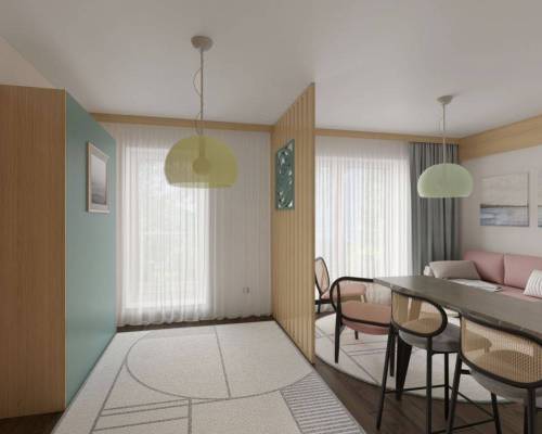 Návrh interiéru - Apartmán Bešeňová