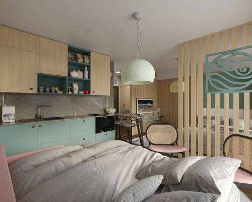 Návrh interiéru - Apartmán Bešeňová